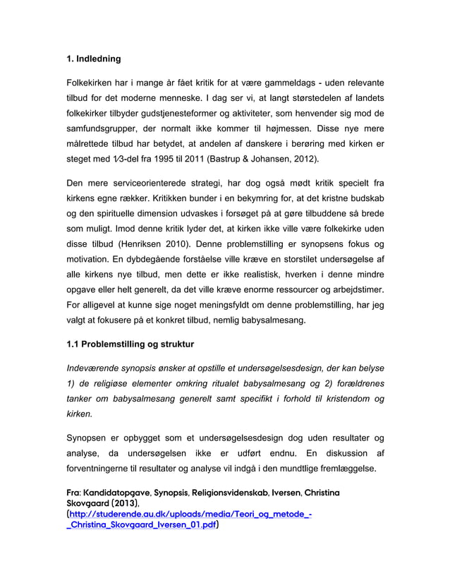 Eksempler på problemformuleringer | PDF