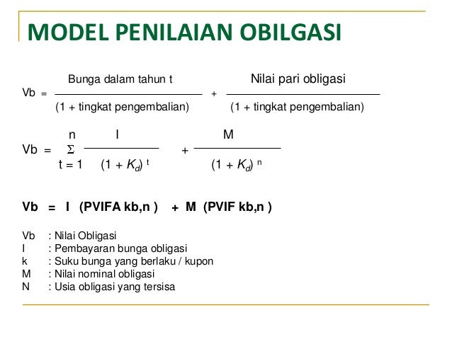 Contoh Soal Penilaian Obligasi