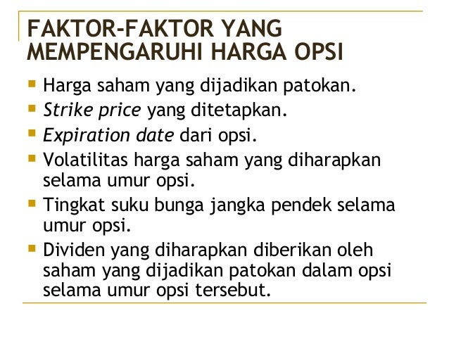 Manfaat dari opsi saham pemborosan