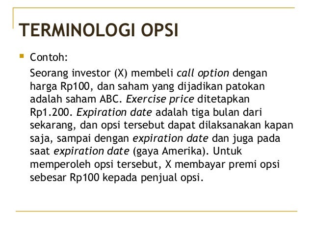 Kapan waktu yang tepat untuk menjual opsi saham