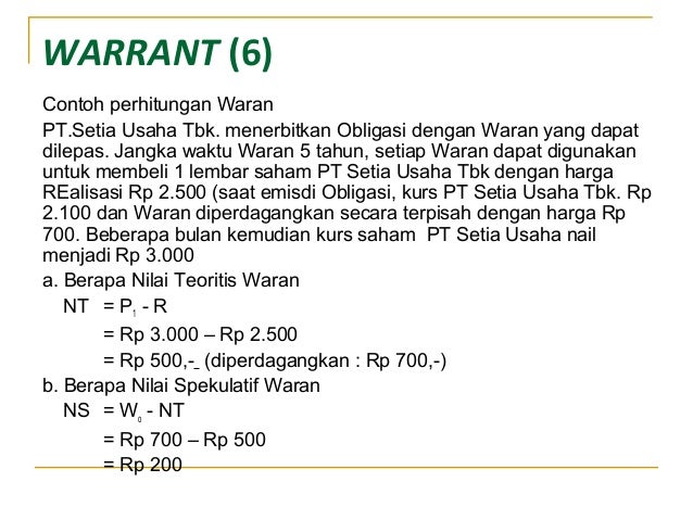 Contoh praktis dari perdagangan opsi