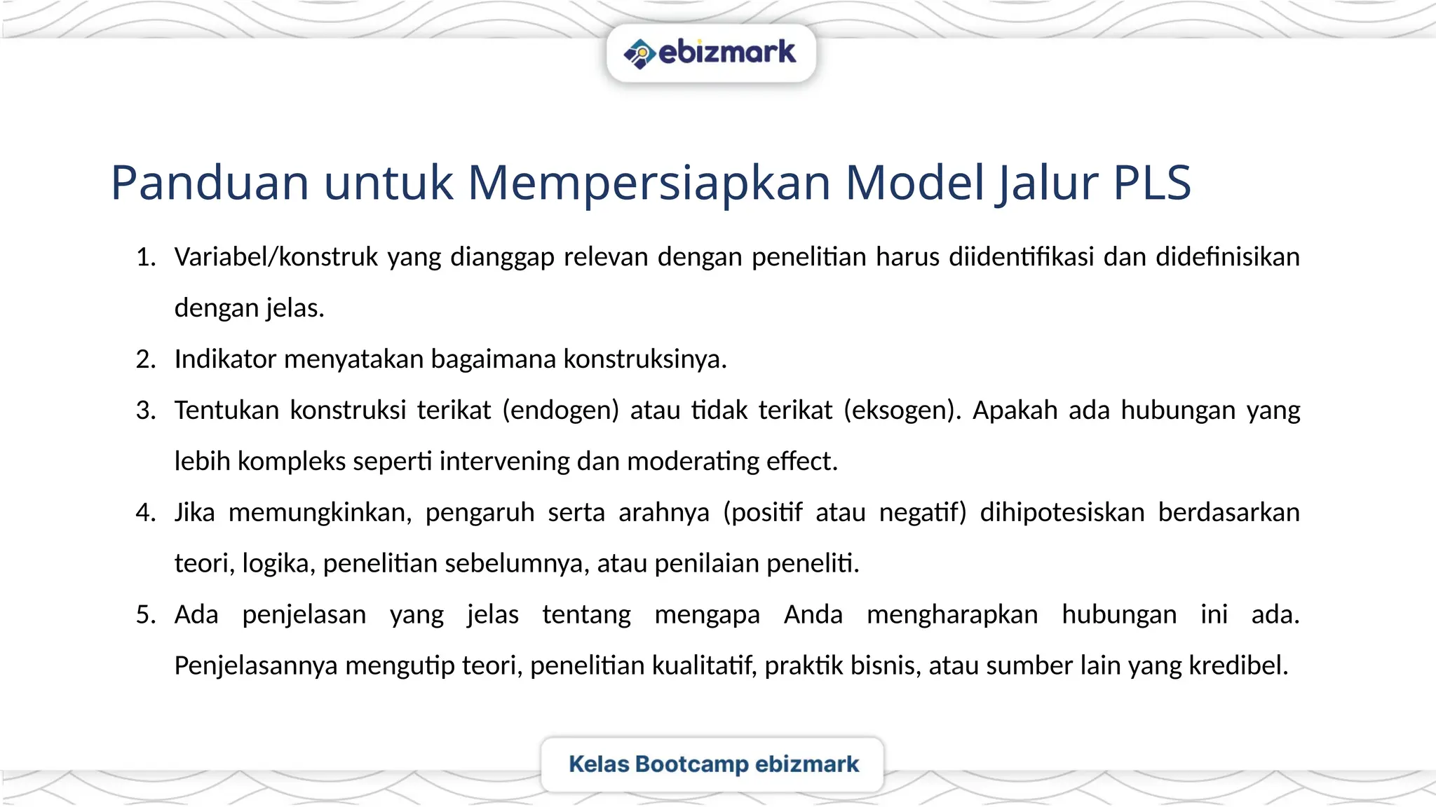 Modul Pengolahan data dengan Smart PLS Ekslusif | PPTX
