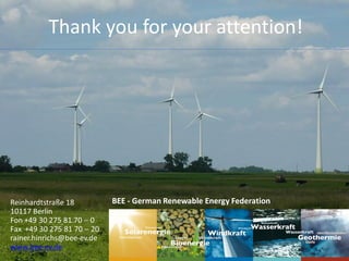Renewable Energy Development in Germany / Rainer Hinrichs-Rahlwes | PDF