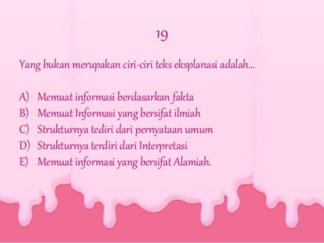 Teks Deskriptif Dan Teks Eksplanasi