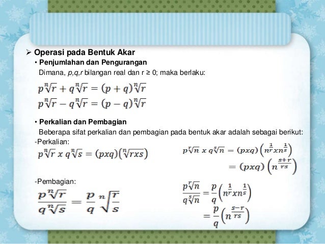 Eksponen dan Logaritma