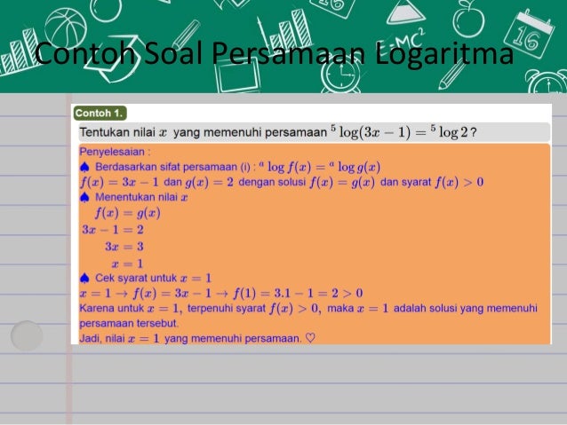 25+ Contoh Soal Menentukan Nilai Logaritma - Kumpulan ...