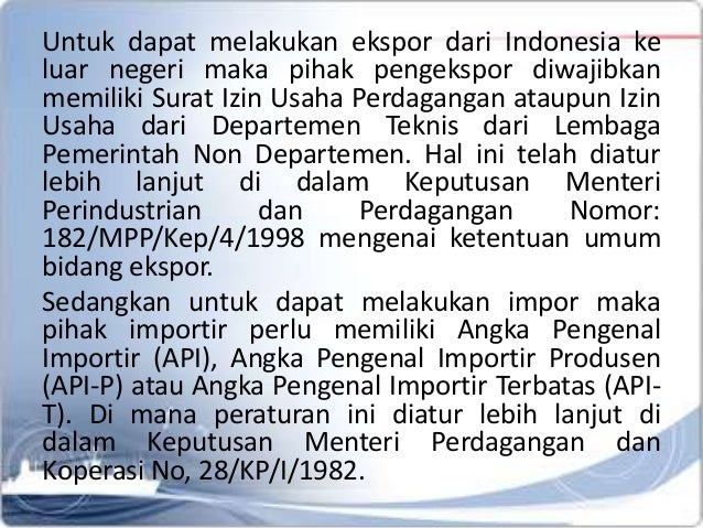 izin ekspor surat Indonesia Ekspor per 2013 Impor September izin ekspor surat Indonesia Ekspor per 2013 Impor September