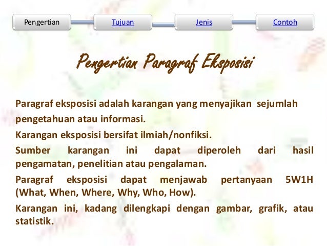 Contoh Paragraf Eksposisi Informasi - Tea Newer Contoh Paragraf Eksposisi Informasi - Tea Newer