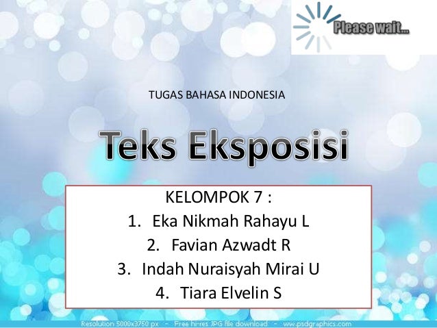 Teks Eksposisi