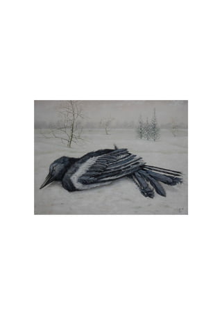 dead bird in the snow