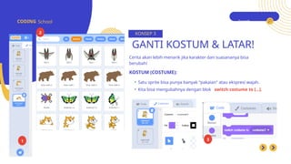 MATERI CODING TENTANG MEMAKAI SCRATCH UNTUK PEMAHAMAN ANIMASI DASAR | PPTX