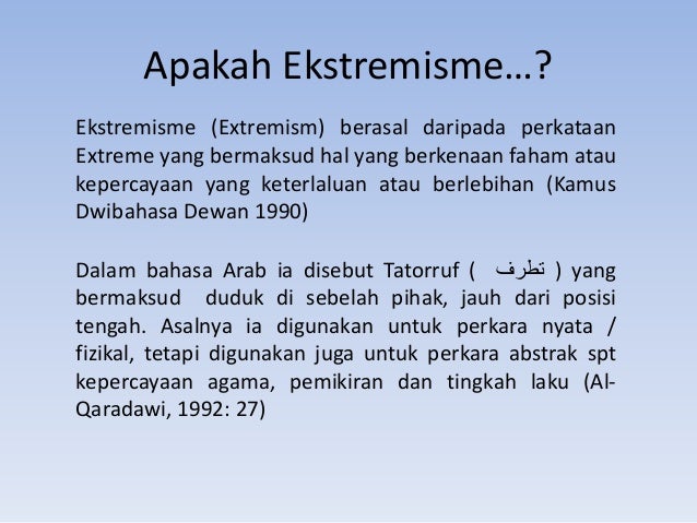 Ekstremisme Dalam Kalangan Muslim