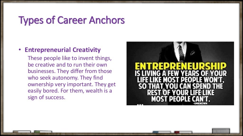 Career planning and career anchors