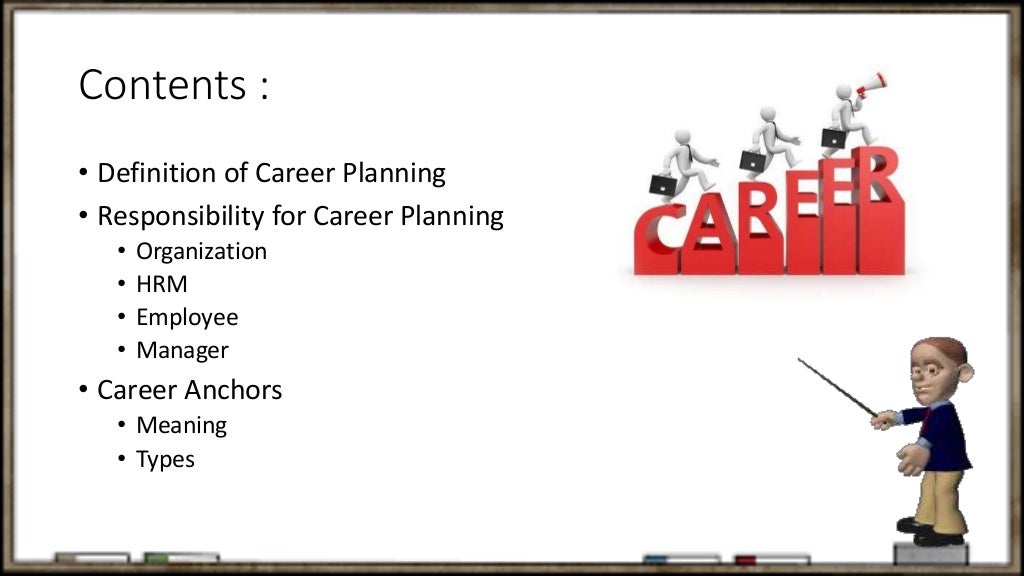Career planning and career anchors