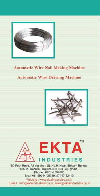 Ekta Industries Rajkot, Nail Polishing Machines