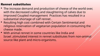 Rennet substitutes and types of rennets ( microbial rennets) | PPTX ...