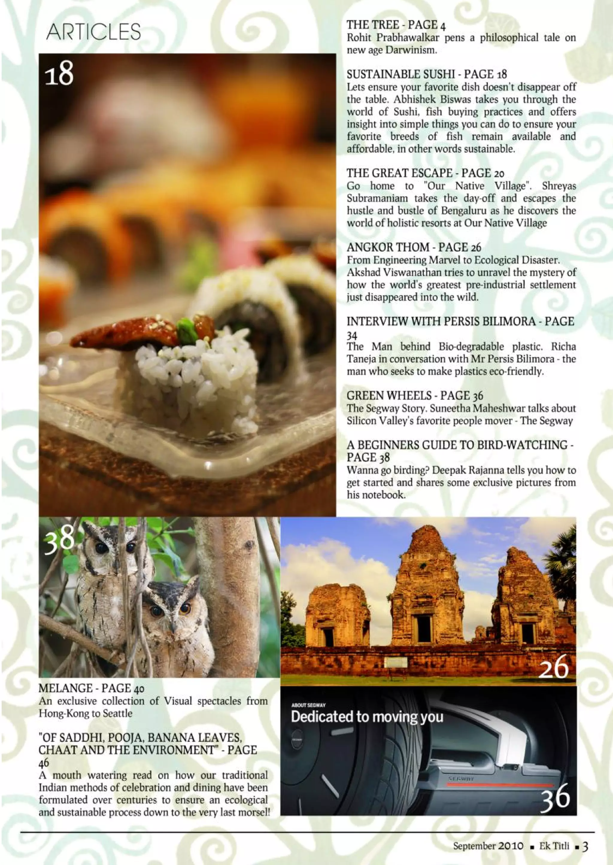 Ek titli magazine - September 2010