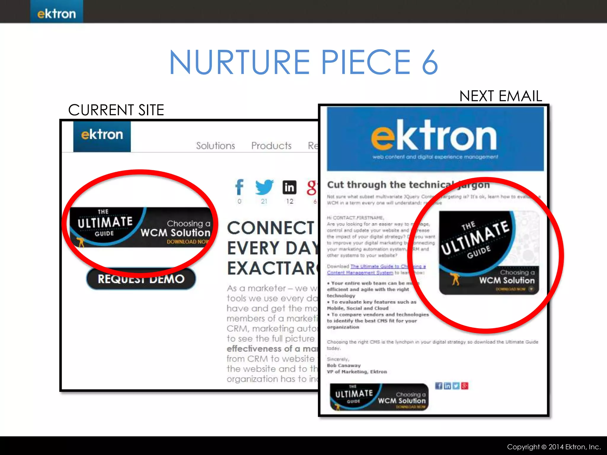 NURTURE PIECE 6
CURRENT SITE

NEXT EMAIL

Copyright

2014 Ektron, Inc.

 