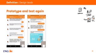 24
Deﬁnition : Design leads
Prototype and test again
 