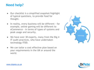 What is technology due diligence and why is it important © dr pete technology experts london