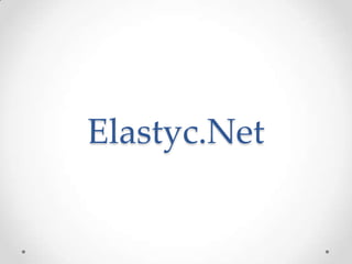 Elastyc.Net
 