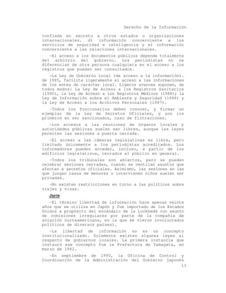 El acceso a la informacion publica