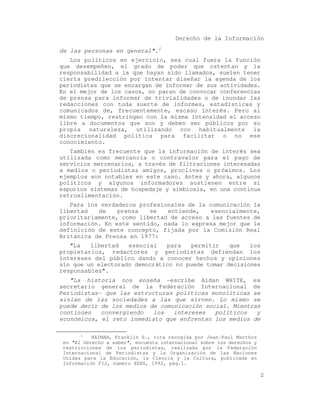 El acceso a la informacion publica