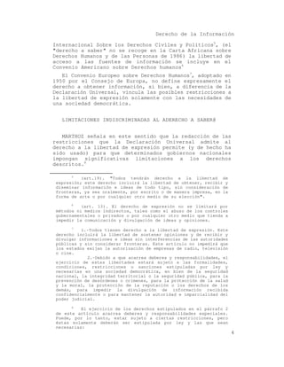 El acceso a la informacion publica