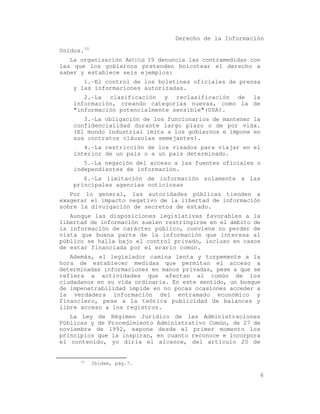 El acceso a la informacion publica