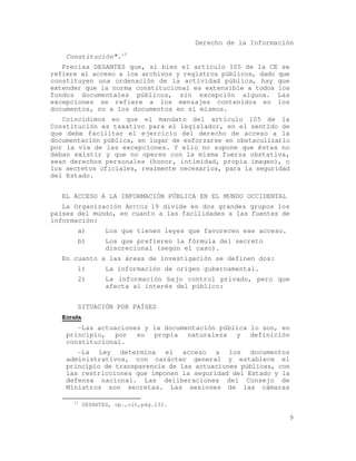 El acceso a la informacion publica