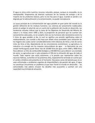 El Agua Potable