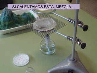 SI CALENTAMOS ESTA  MEZCLA… 