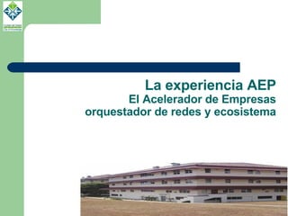 La experiencia AEP El Acelerador de Empresas orquestador de redes y ecosistema 
