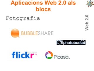 Web 2.0 Fotografia Aplicacions Web 2.0 als blocs 
