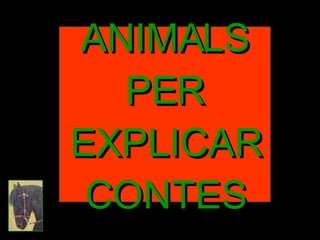 ANIMALS PER EXPLICAR CONTES 