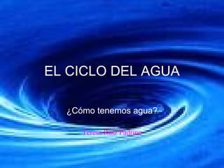 EL CICLO DEL AGUA ¿Cómo tenemos agua? Teresa Ruiz Padrino 