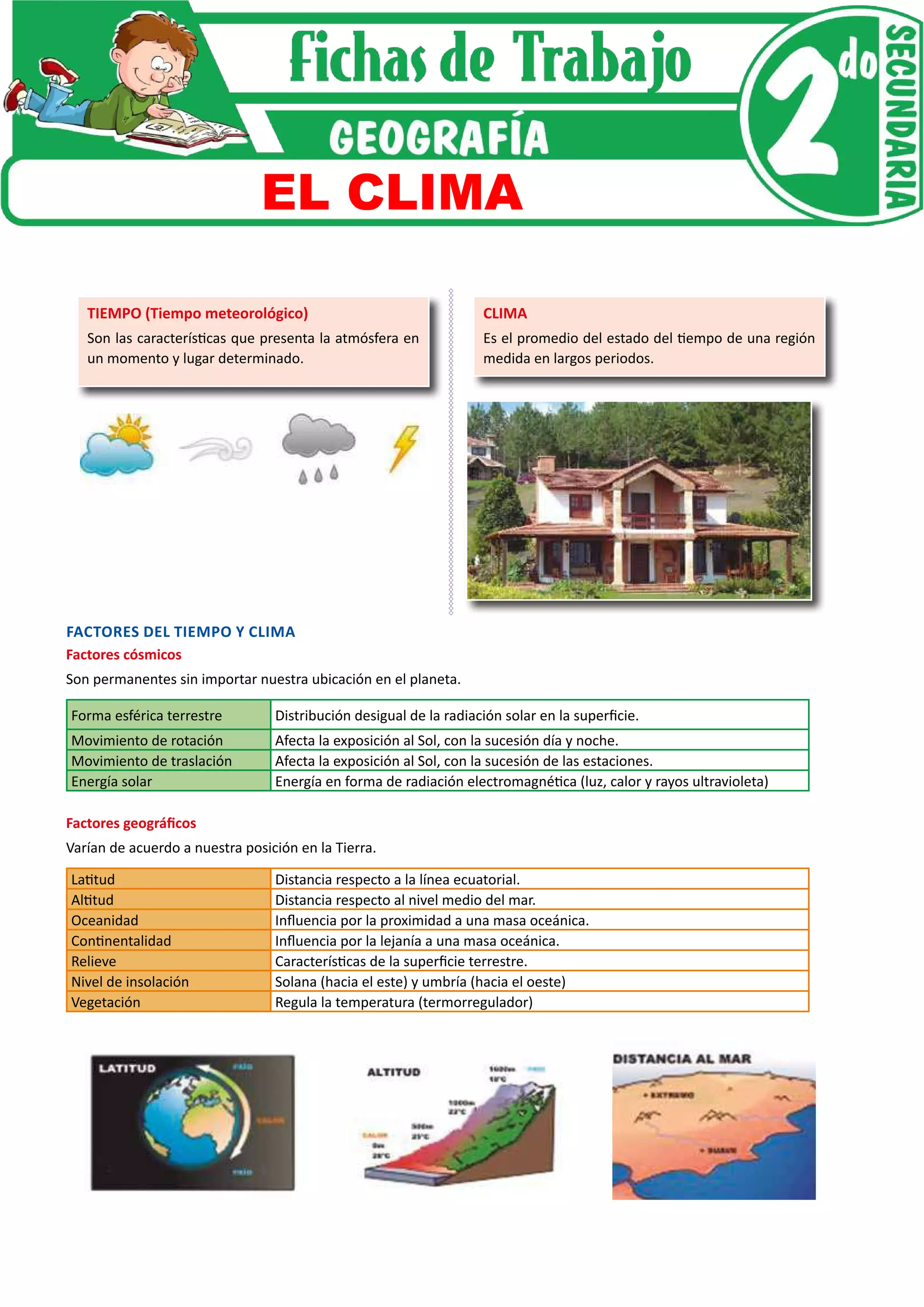 El clima-para-segundo-grado-de-secundaria (2) | PDF