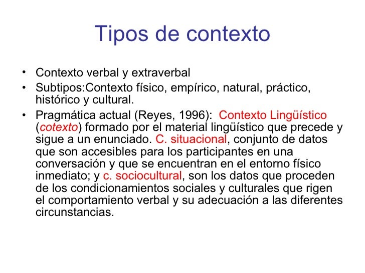 El Contexto En La TeoríA De La Relevancia