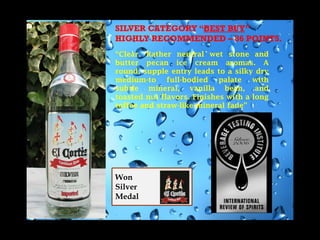 El Cortez Rum Gold & Silver Medals