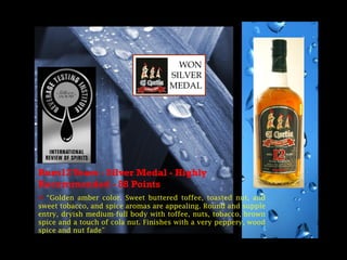 El Cortez Rum Gold & Silver Medals