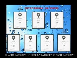 El Cortez Rum Gold & Silver Medals