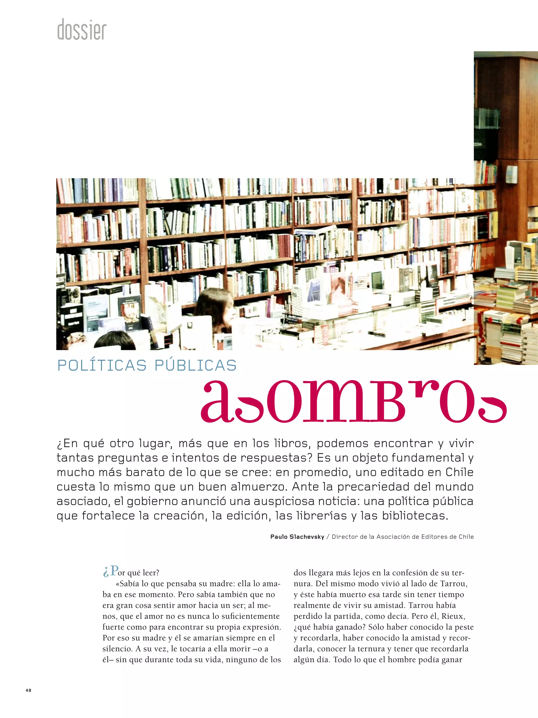 El Costo De Leer En Chile