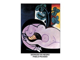 DESNUDO EN NEGRO PABLO PICASSO 