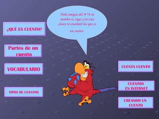 Hola amigos del #°A ni nombre es Iago y en esta clases te enseñaré los que es un cuento   ¿QUÉ ES CUENTO? TIPOS DE CUENTOS...