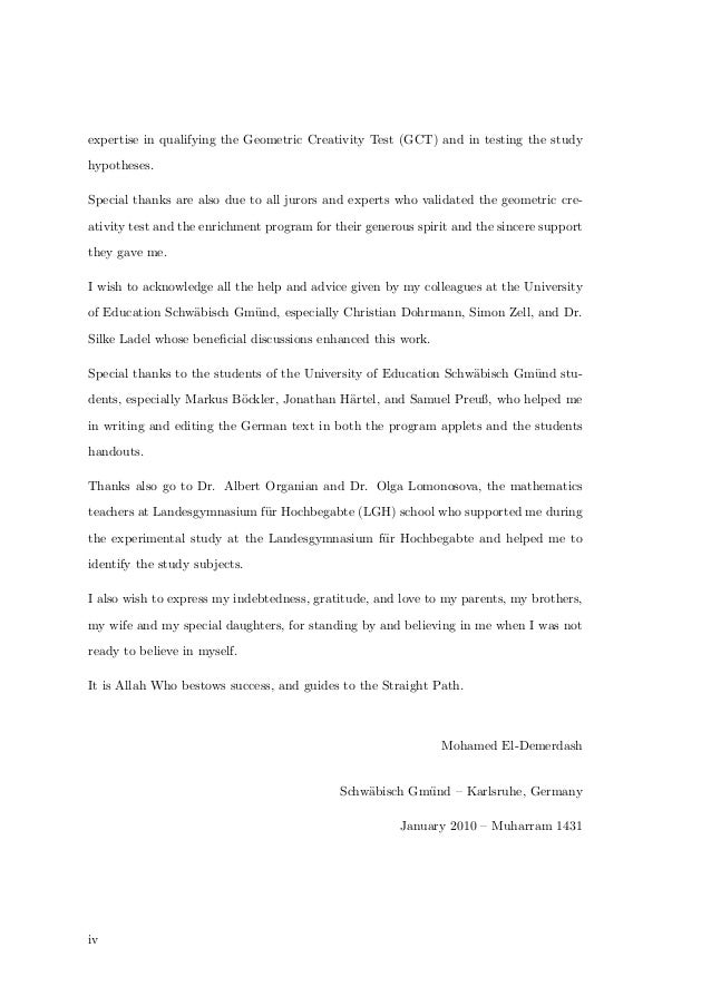 Dissertation gifted education
