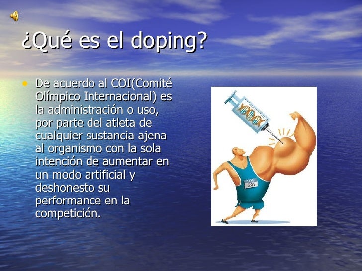 El doping en el deporte