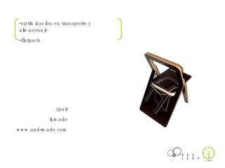 spair &made www.and-made.com -optimización en transporte y almacenaje -flatpack 