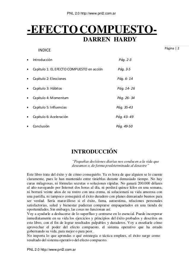 Descargar El Efecto Compuesto Darren Hardy Pdf