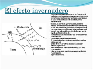 El efecto invernadero   ,[object Object],[object Object]