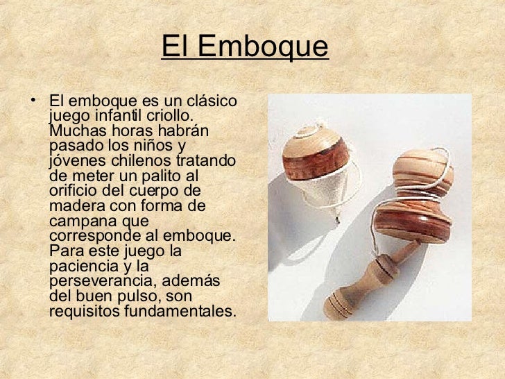 emboque de madera